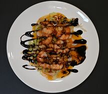 Креветки в кисло-сладком соусе