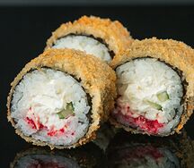 Жареный с крабом