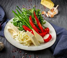 Горские сыры с зеленью