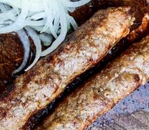 Люля-кебаб говяжий на мангале