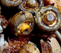 Шампиньоны на мангале