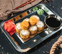 Жареный с крабом