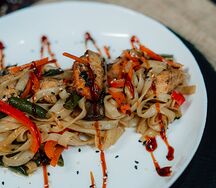 Лапша пшеничная удон с курицей