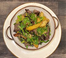 Жаркое с говядиной и грибами