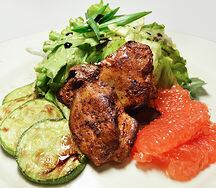 Салат с печенью цыпленка