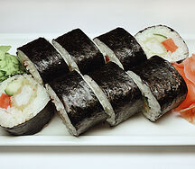 Ролл с жареной креветкой