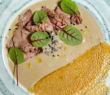 Грибной с ростбифом