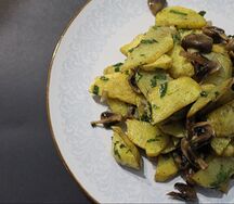 Картофель с грибами