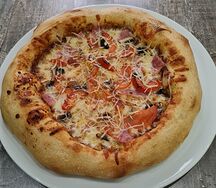 С ветчиной и грибами