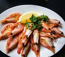 Креветки отварные