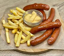 Сосиски баварские с гарниром
