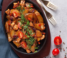 Жаркое из курицы с овощами