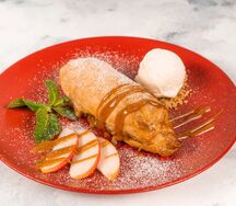 Венский штрудель с яблоком