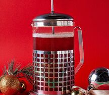 Клюквенный чёрный чай с ананасом