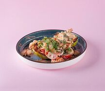 Авокадо гриль с креветками