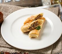 Блины со свининой и говядиной