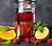 Малиновый с цитрусами и мёдом