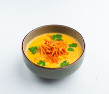 Сырный суп с картофельными чипсами