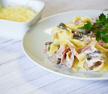 Паста с ветчиной