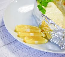 Лосось в сливочно-сырном соусе