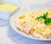 Паста с лососем