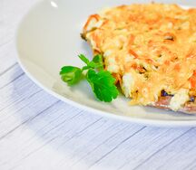 Свинина, запеченная с грибами