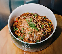 Удон с курицей терияки