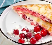 Блин творожно-вишневый