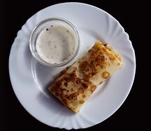 Блинчик с ветчиной и сыром