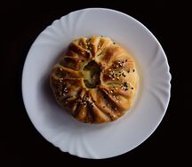 Самса с курицей и картофелем