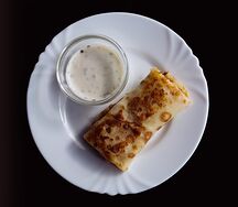 Блинчик с ветчиной и сыром