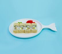 Лосось терияки в белом кунжуте