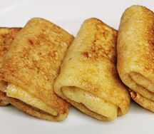 Блинчики с творогом и изюмом M