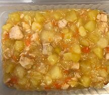 Тушеный картофель с куриным филе