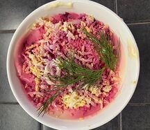 Салат горбуша под шубой