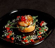 Брускетта с креветками