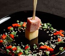 Канапе ветчина-сыр