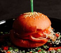 Мини-бургер с пеперони