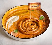 Куриная колбаска со свиным шпиком