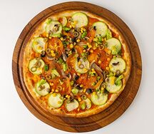 Пицца Вегетарианская тонком тесте 40см