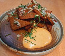 Гренки с чесноком