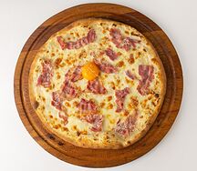 Пицца Карбонара тонком тесте 40см