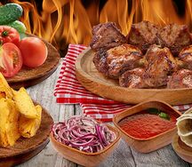 Обед со свининой