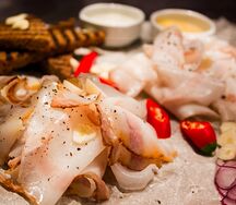 Тарелка с салом