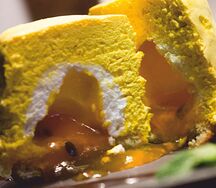 Пирожное Манго-маракуйя