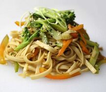 Удон с овощами