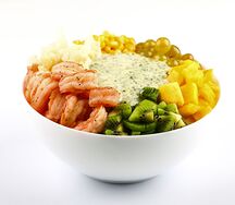 Поке с мятным соусом