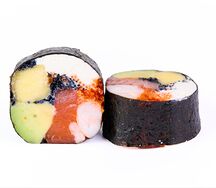 Сашими ролл с сыром и лососем