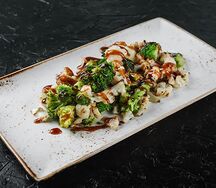 Цветная капуста и брокколи в чесночном масле