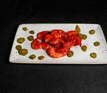 Креветки на чесночном масле